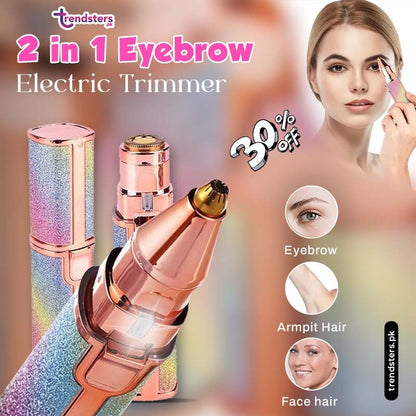 2 in 1 Eyebrow Electric Trimmer